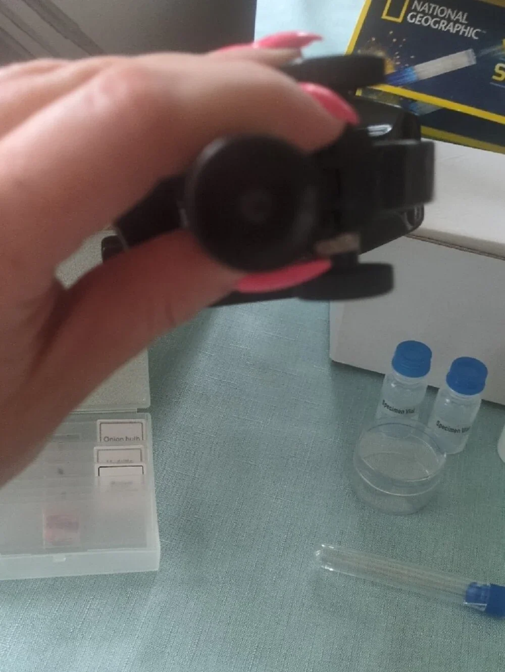 Smithsonian Kids Black 3-in-1 Microscope Set for Hands-On STEM Learning